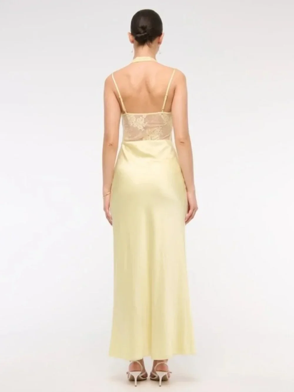 Abercrombie & Fitch Julia Slip Lace Halter Maxi Dress – Size S – NWT